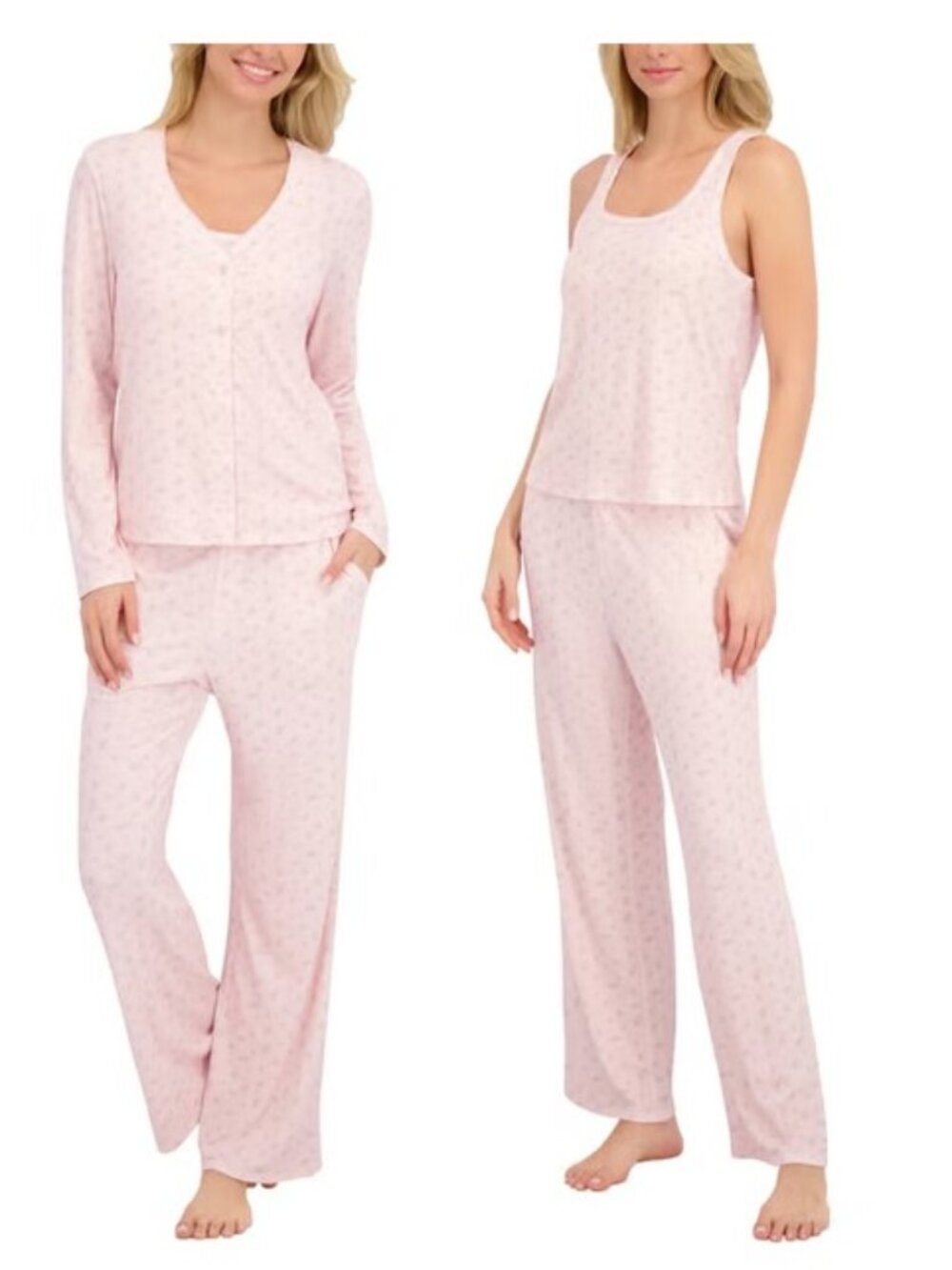Live2Lounge Women's 3-piece Picot Lounge Set NEW